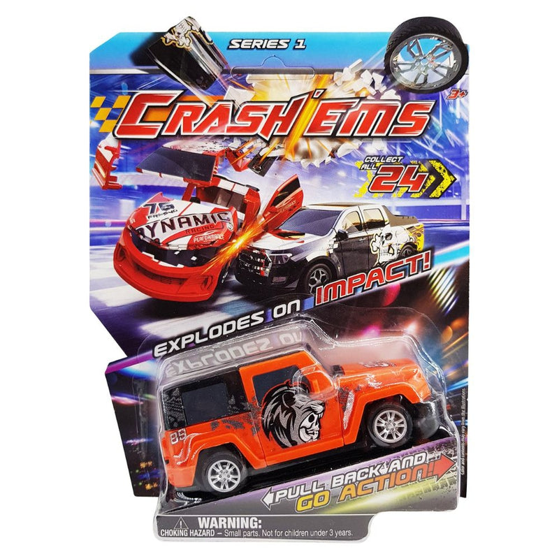 Crash'ems Trail Blazer Pull Back Vehicle, 1 Car and 2 Modes of Play