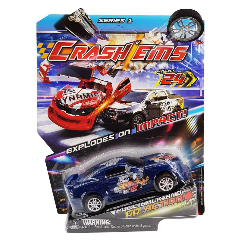 Crash'ems Flamberge Pull Back Vehicle, 1 Car and 2 Modes of Play
