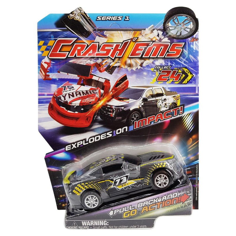 Crash'ems  Sky Pull Back Vehicle, 1 Car and 2 Modes of Play