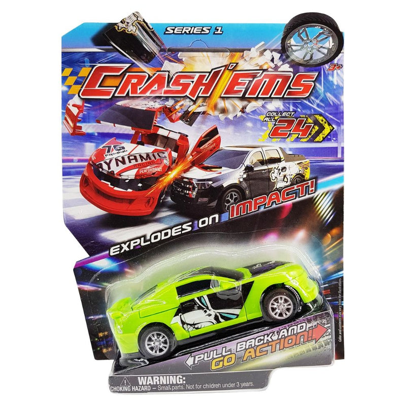 Crash'ems  Tornado Pull Back Vehicle, 1 Car and 2 Modes of Play