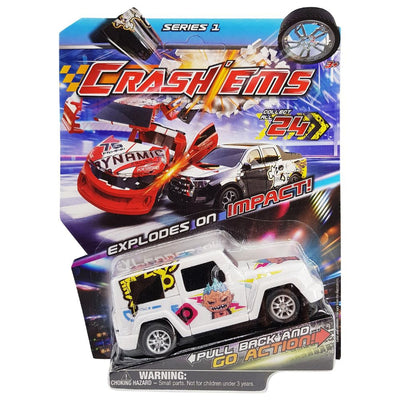 Crash'ems  Sabotage Pull Back Vehicle, 1 Car and 2 Modes of Play