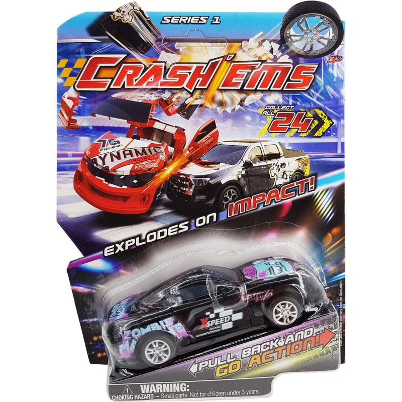 Crash'ems  Katana Pull Back Vehicle,  1 Car and 2 Modes of Play