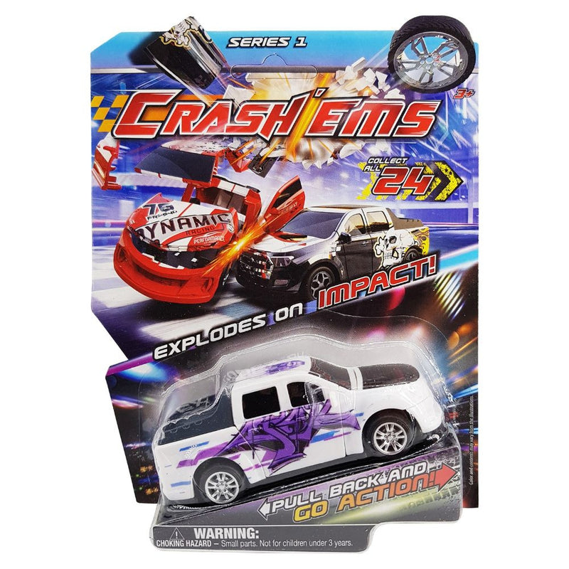 Crash'ems   Graffity Pull Back Vehicle, 1 Car and 2 Modes of Play for kids