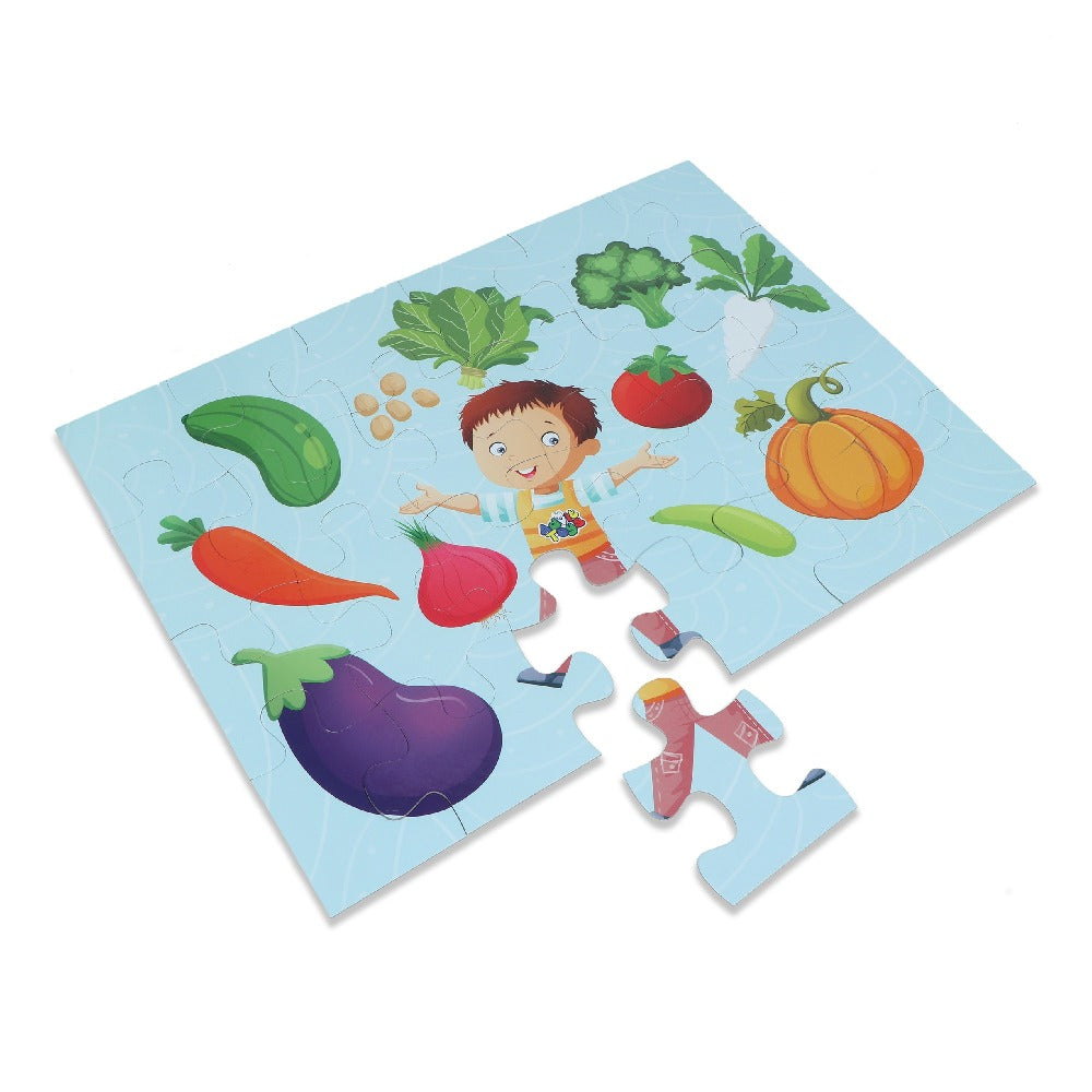 Vegetables- Jigsaw Puzzle (24 Piece + Educational Fun Fact Book)