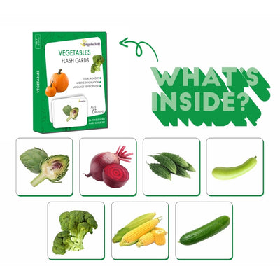 Vegetables Flash Cards