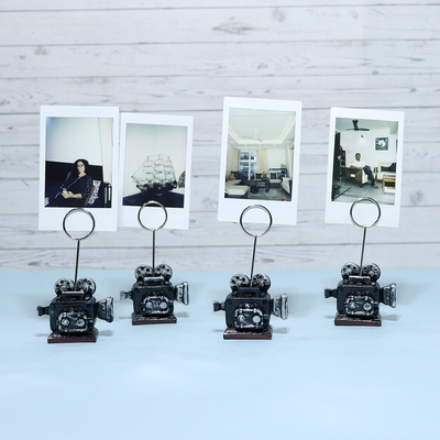 Vintage Camera Photo Stands - Set of 4 (Hand Painted)