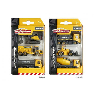 Licensed Volvo Construction Set of 3-Assorted Designs