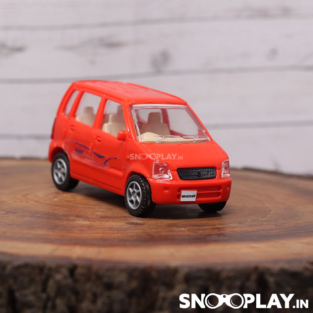 Nicely detailed and designed Wagon R toy car with a pull back feature.