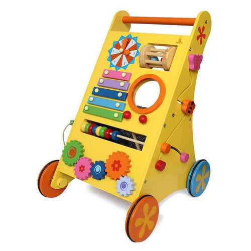 Shumee Musical Activity Walker with Wooden Xylophone, Clock with Numbers & More (9 Months - 2 Years)
