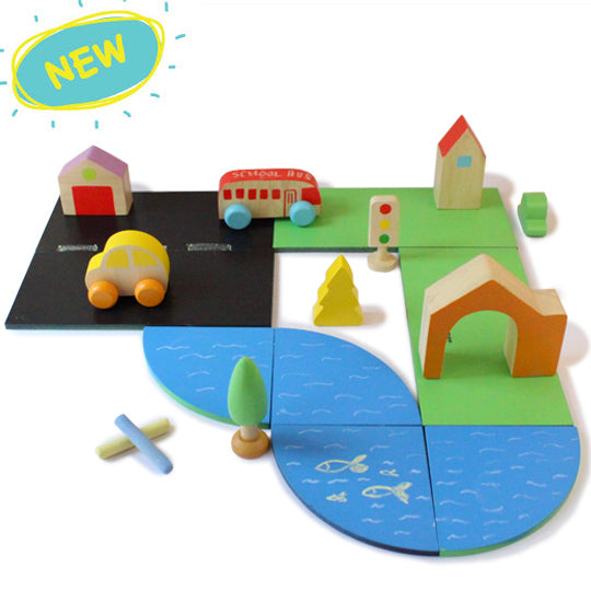 Build A City Wooden Set