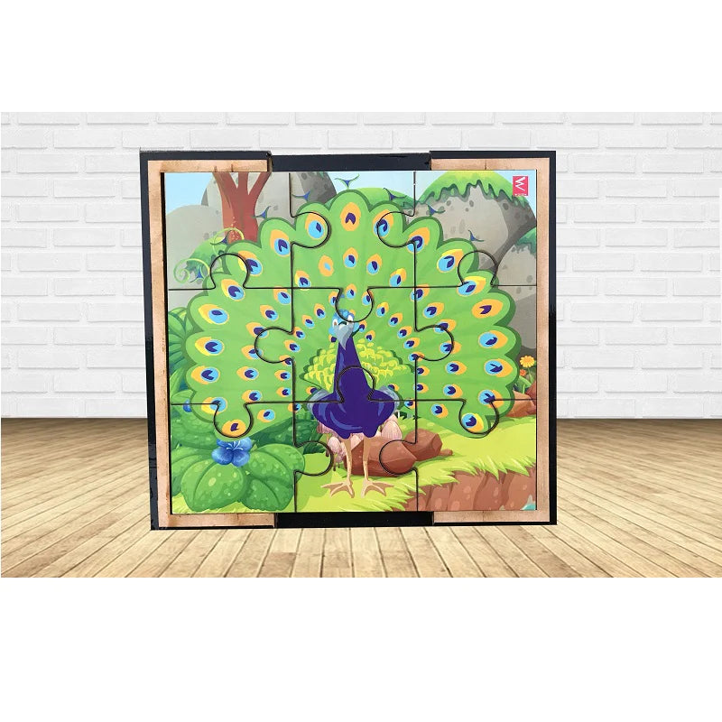 Wooden jigsaw Puzzle - Peacock Theme