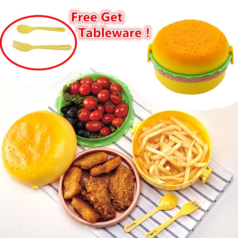 Burger Shape Lunch Box for Kids