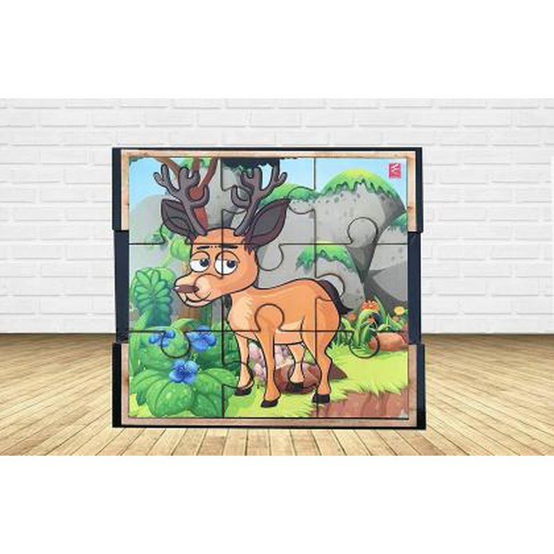 Wooden Jigsaw Puzzle Deer Shape