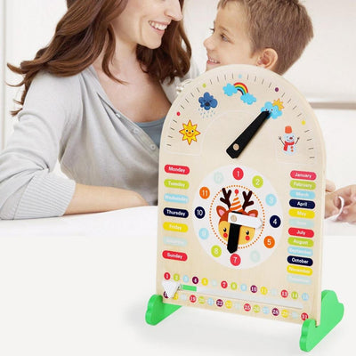 Wood Toddler Calendar Learning Toys