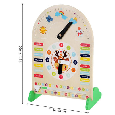 Wood Toddler Calendar Learning Toys