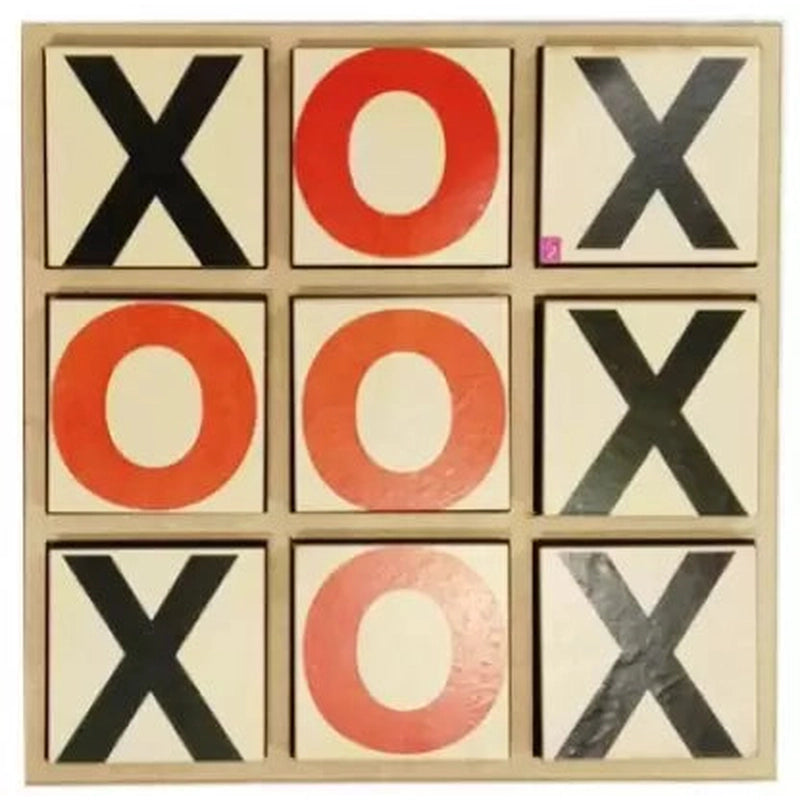 Wooden Cross Zero Game ( Tic Tac toe or noughts and Crosses)