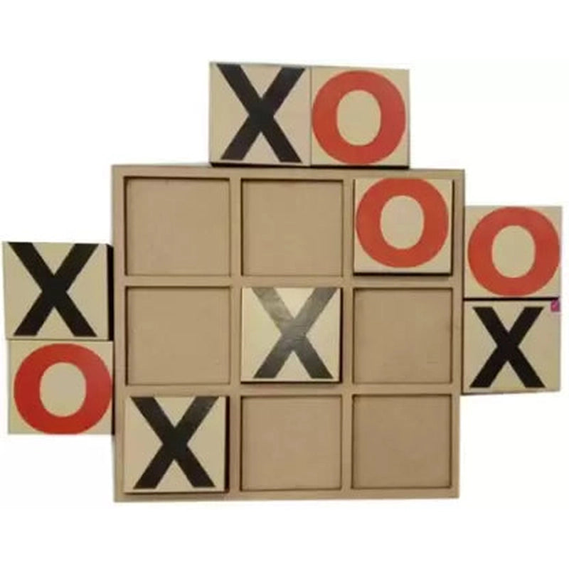 Wooden Cross Zero Game ( Tic Tac toe or noughts and Crosses)