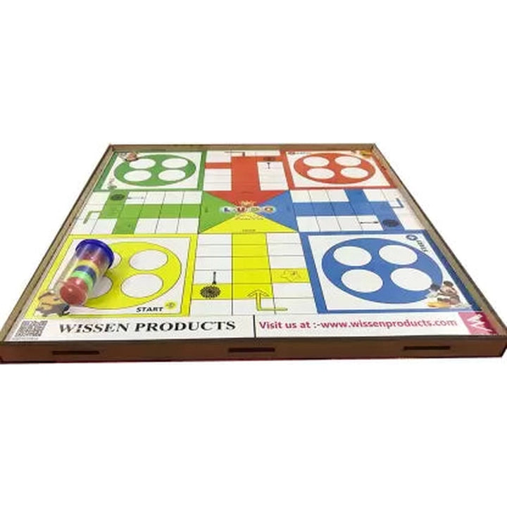 2-in-1 Wooden Chess & Ludo Board Game (4 Years till Grown Ups)