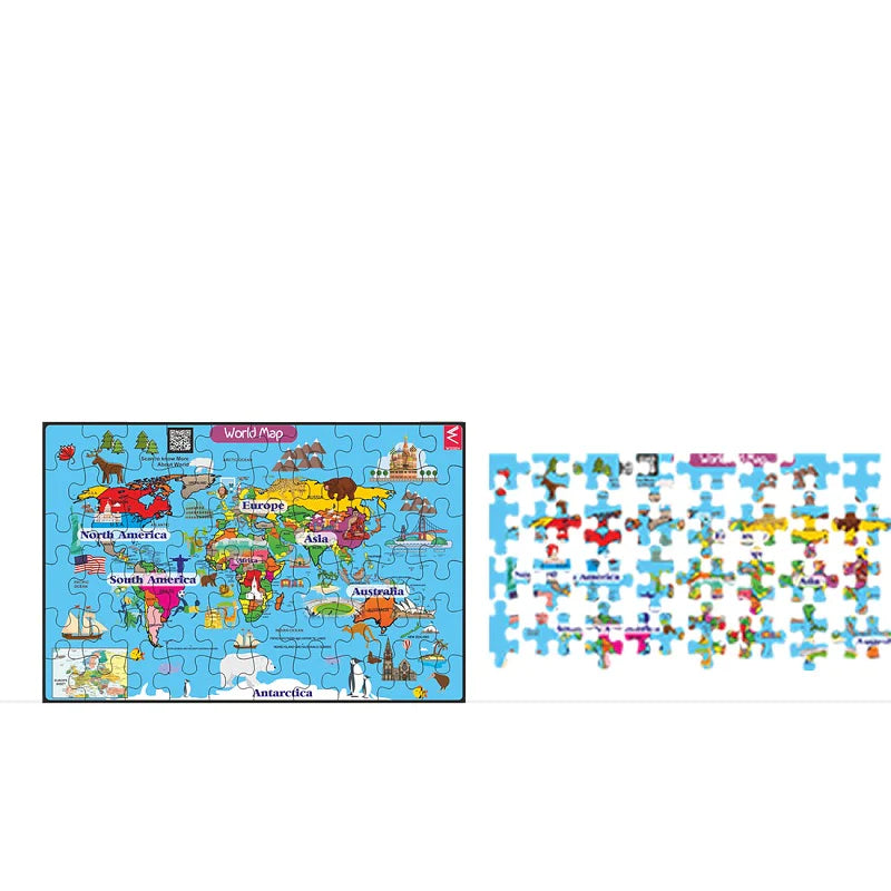 Wooden World MAP Jigsaw Puzzle