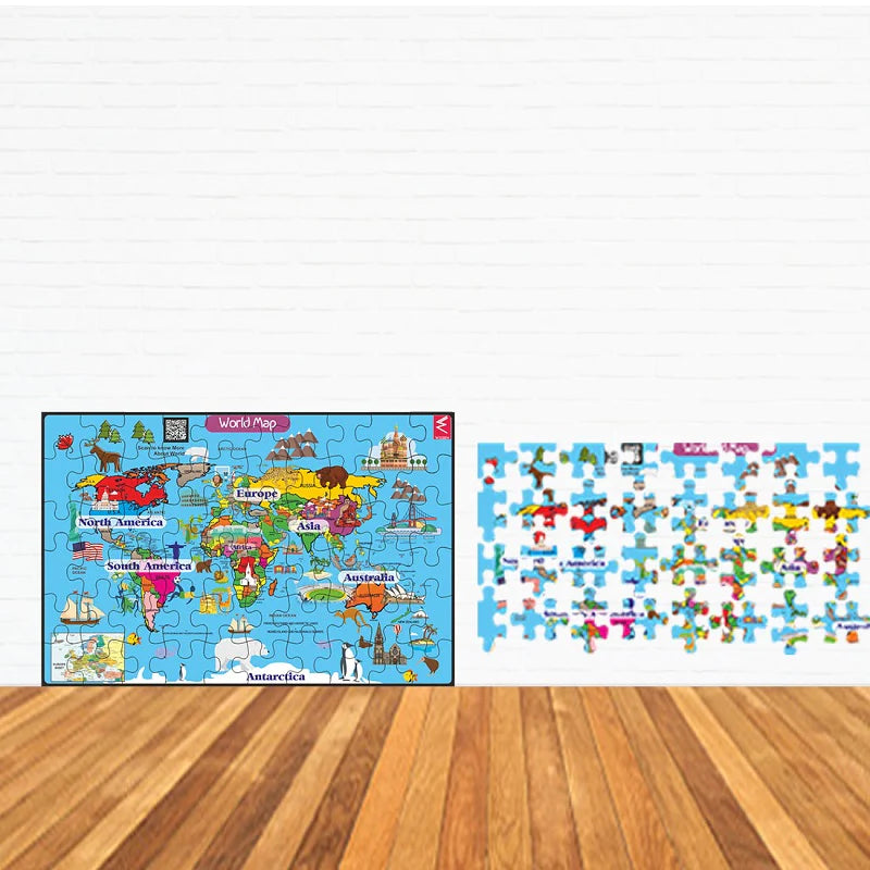 Wooden World MAP Jigsaw Puzzle