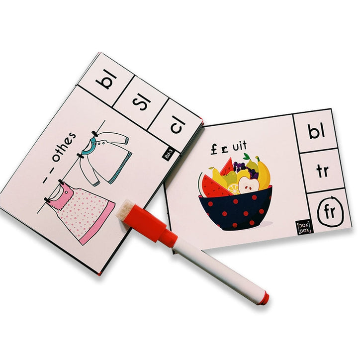 Phonics Blends and Diagraphs Activity Flashcards- Pack of 32