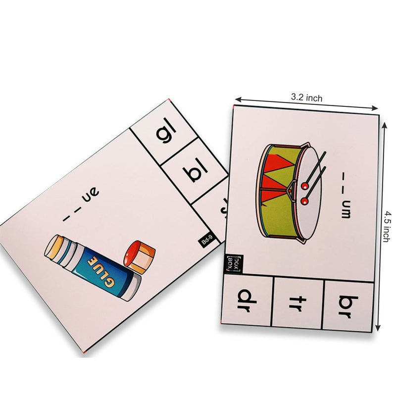 Phonics Blends and Diagraphs Activity Flashcards- Pack of 32